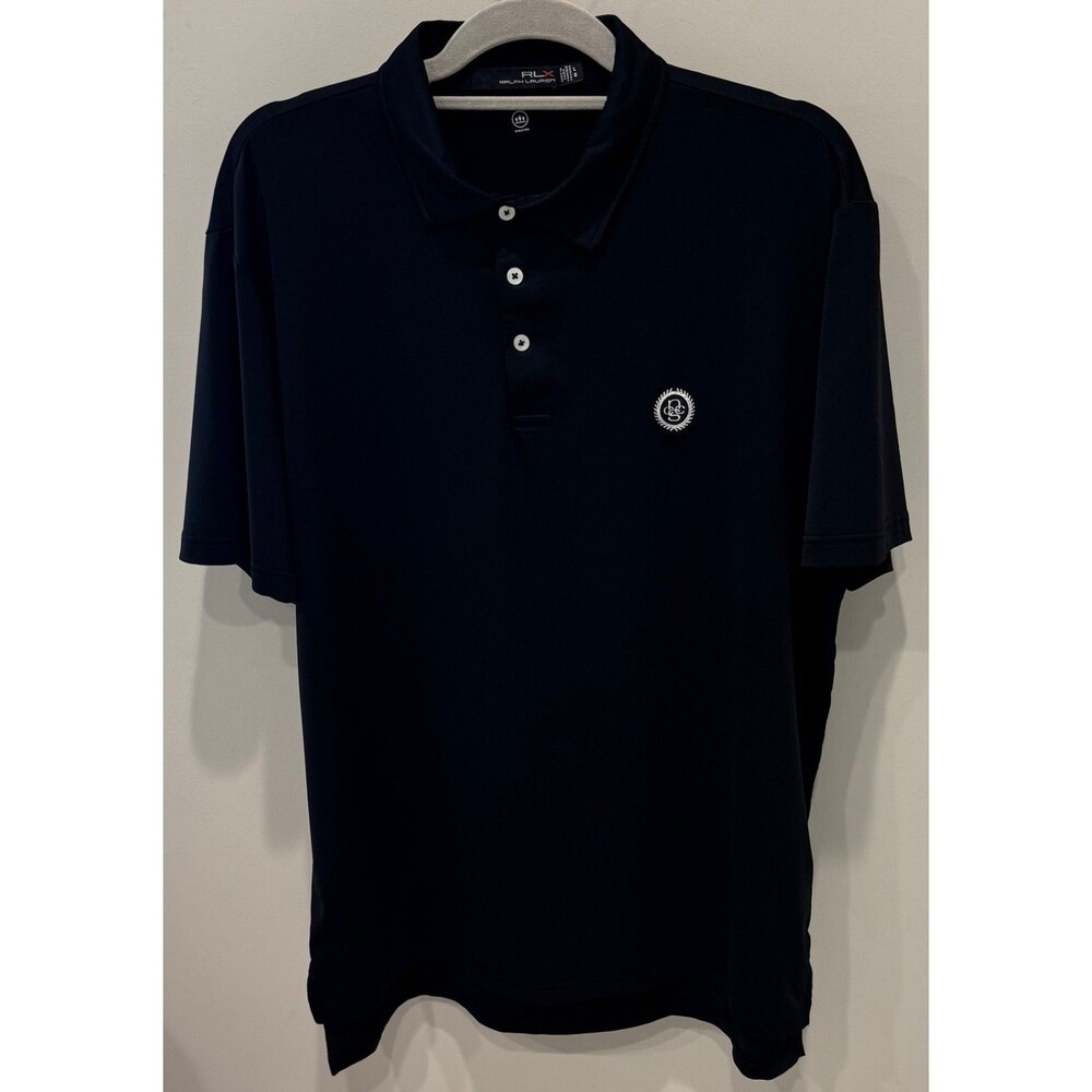 North Shore Country Club IL - RLX Ralph Lauren Golf Shirt - Men's Large - Black